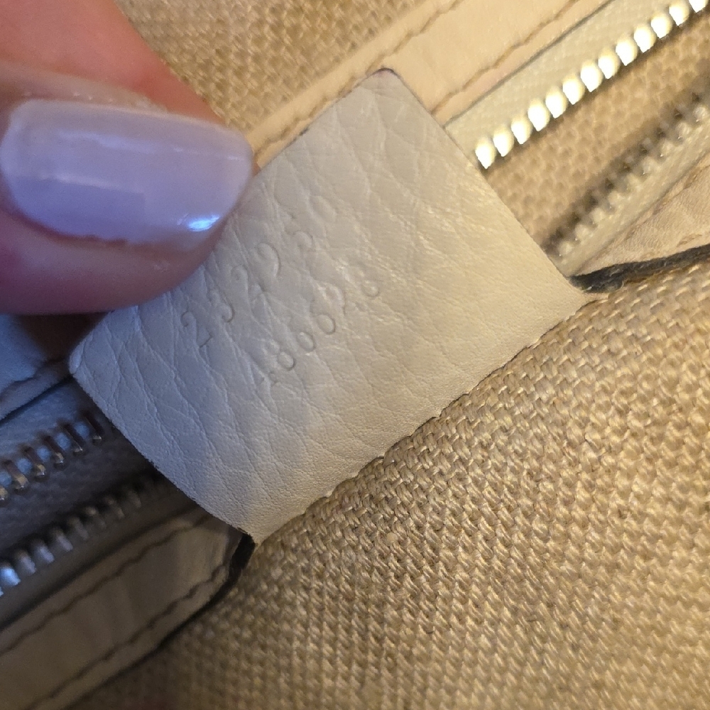 Gucci Beige and Brown Monogram Shoulder Bag - Picture 16 of 16